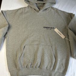 Dark oatmeal essential hoodie XXS