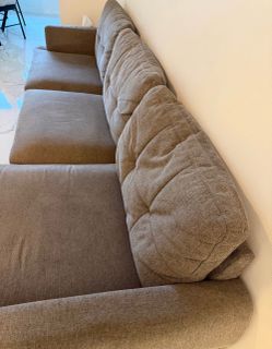 L shaped sofa  + storage box