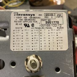 Kenmore Washer Timer