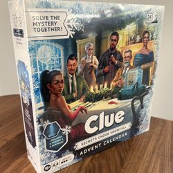 CLUE Secrets Under Snowfall 24-Day Advent Calendar - New & Sealed