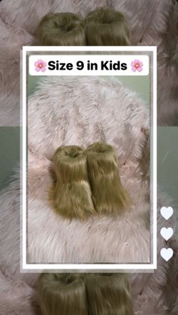 Little Girl Size 9 And Size 11/12 Fur boots