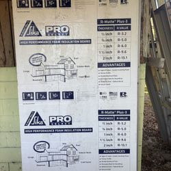 Sika Insulation 8’x4’x1/2”