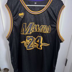 Kobe Bryant, LA Lakers “Mamba” Stitched Jersey - Size Adult XXL. 