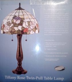 Reflection's by Stiffel Tiffany Rose Table Lamp