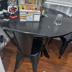 Target Table  Real Wood With 4 Chairs 