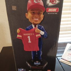 Patrick Mahomes Draft Day Bobblehead