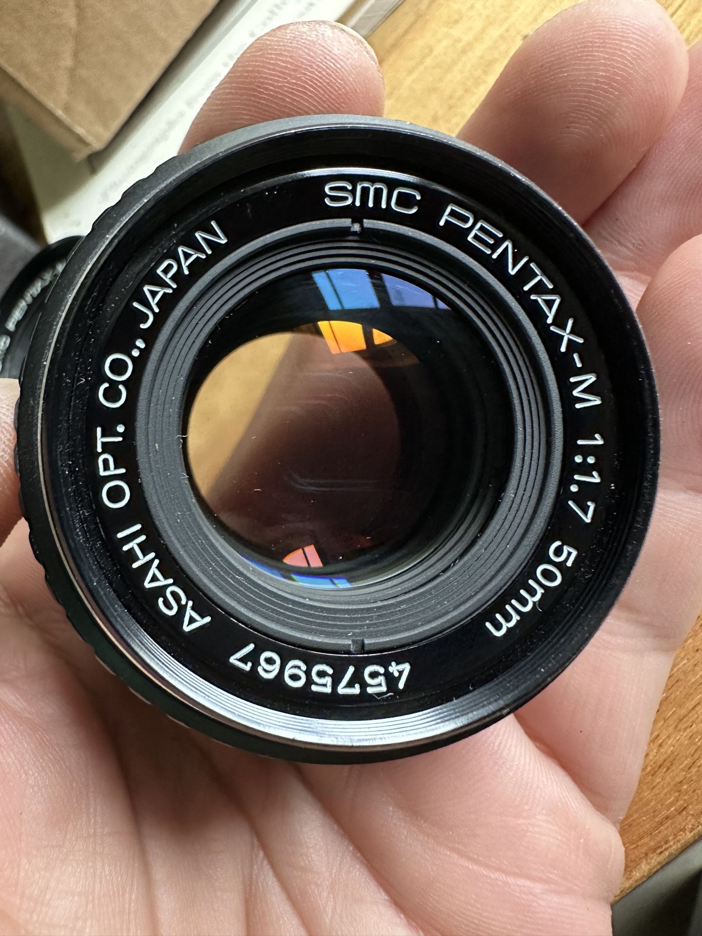 SMC Pentax 50mm 1.7 & 2.0 lenses for 35mm film camera