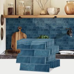 12 Sheets of 12 x 8.7 Inches Peel & Stick Vinyl 3D Wall Tiles
