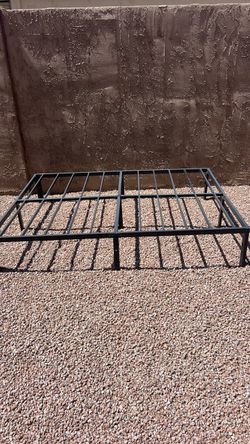 Full size bed frame.