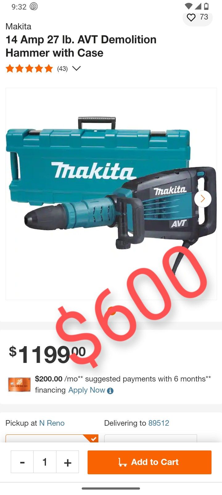 Makita Demolition Hammer