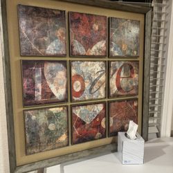 FRAMED ART PIECE 