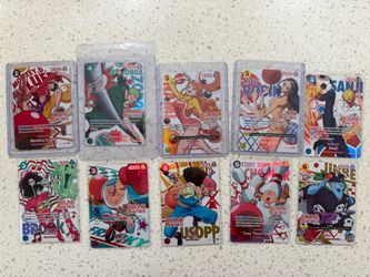 *COMPLETE* One Piece x ROUND1 Promo Set All 10 Cards ENGLISH
