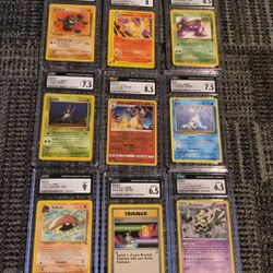 Lot Of 10 Graded Pokémon Cards