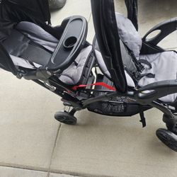 Baby Sit And Stand Double Stroller 