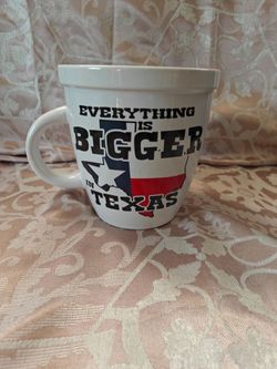 Oversized Mug Coffee Cup, Texas design 25 oz. Brand New