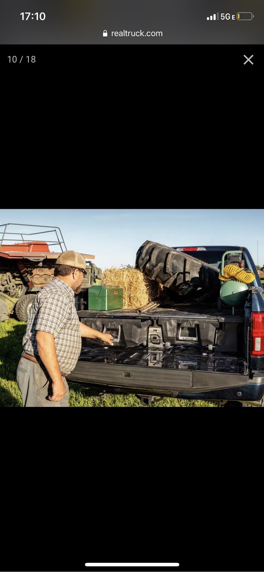 Truck bed storage system