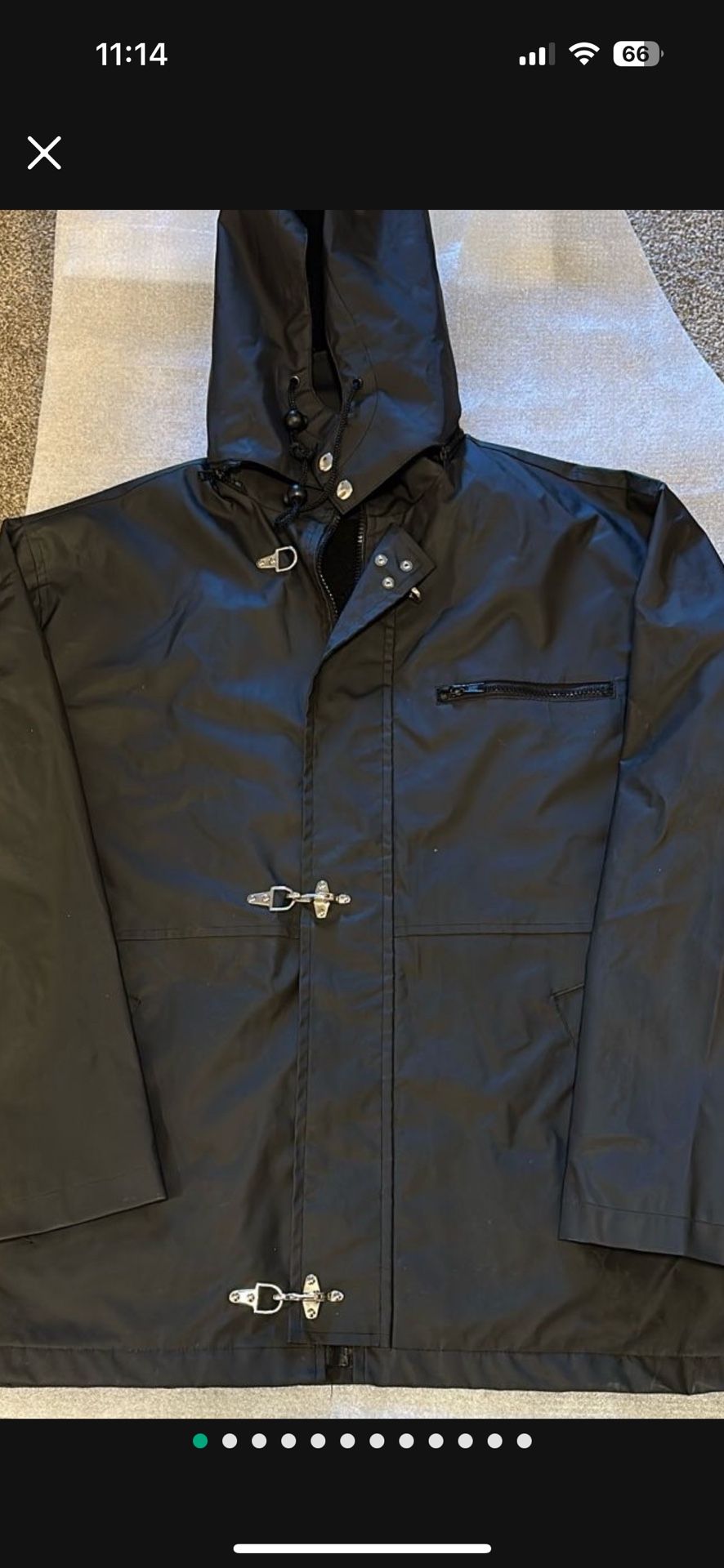 Vintage Rare Ettore Bugatti Rain Jacket Size L