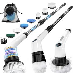 Brand New In Box Unopened    Electric Spin Scrubber, Rechargeable with Upgraded Battery & Extended Runtime, IPX7 Cleaning Brush, 3000mAh Battery 7 Bru