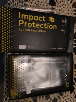 Case and screen protector for IPhone X