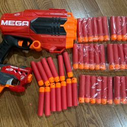 Nerf MEGA Guns Toy And New Bullets