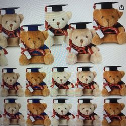 Graduation - Plush Teddy Bear Keychain