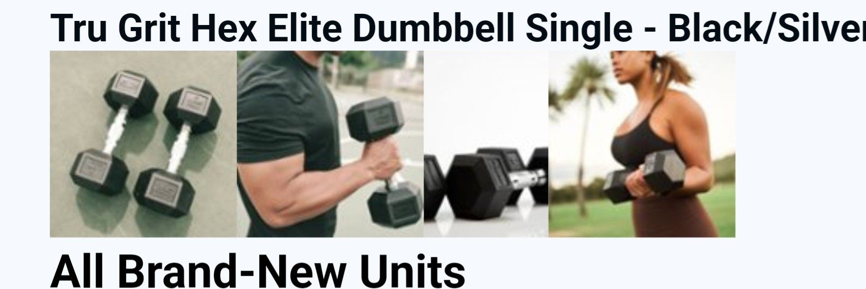 Brand New Rubber Coated Dumbells 55lb,75lb, 90lb & 95lb Only $50 Ea