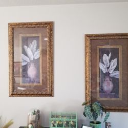 2 Professionally Framed Pictures Wall Art
