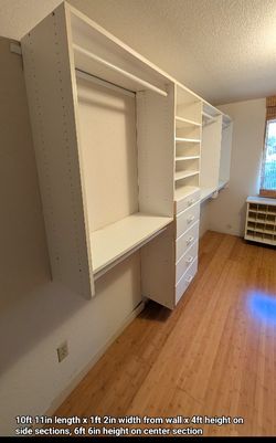 Custom Built California Closet System For 500$