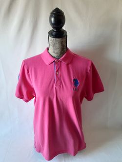 U.S.Polo Assn. Women's pink polo shirt size M