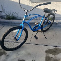 Men's 26" blue Electra Beach Cruiser With Rear Rack