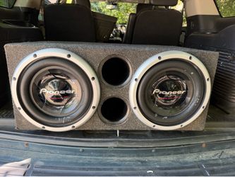 Subs and Box only 2 12"Pioneer Premiers in ported Custom box no amp