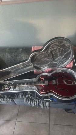 Hagstrom  cherry red electric guitar