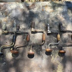 Vintage Hand Brace Drills – Lot of 5 –