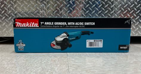 Makita 7’’ Angle Grinder with AC/DC switch in original box *6130