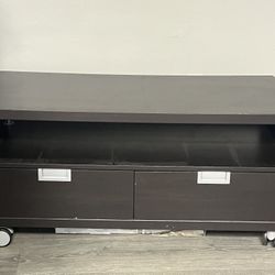 REDUCED!!  TV stand With Storage, On Rollers
