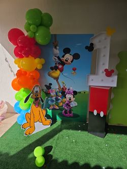 Mickey Mouse Birthday Backdrop