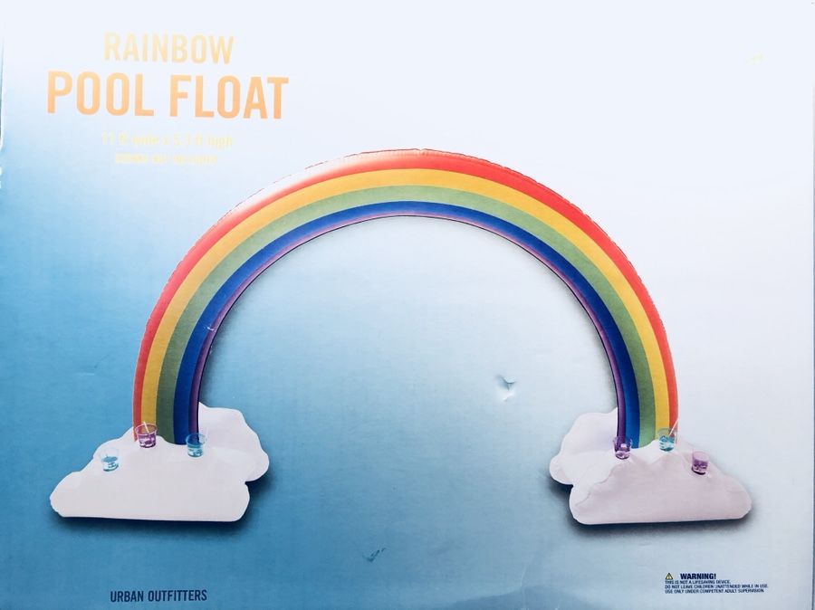 Urban Outfitter- Rainbow pool float summer items