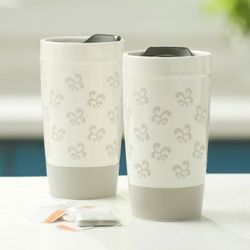 Princess House Marbella Insulated Ceramic Tumbler 