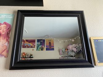 Large Dark Brown Mirror