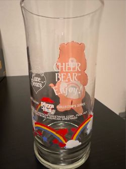 Care Bears Cheer Bear Pizza Hut Collector's Glass 1983
