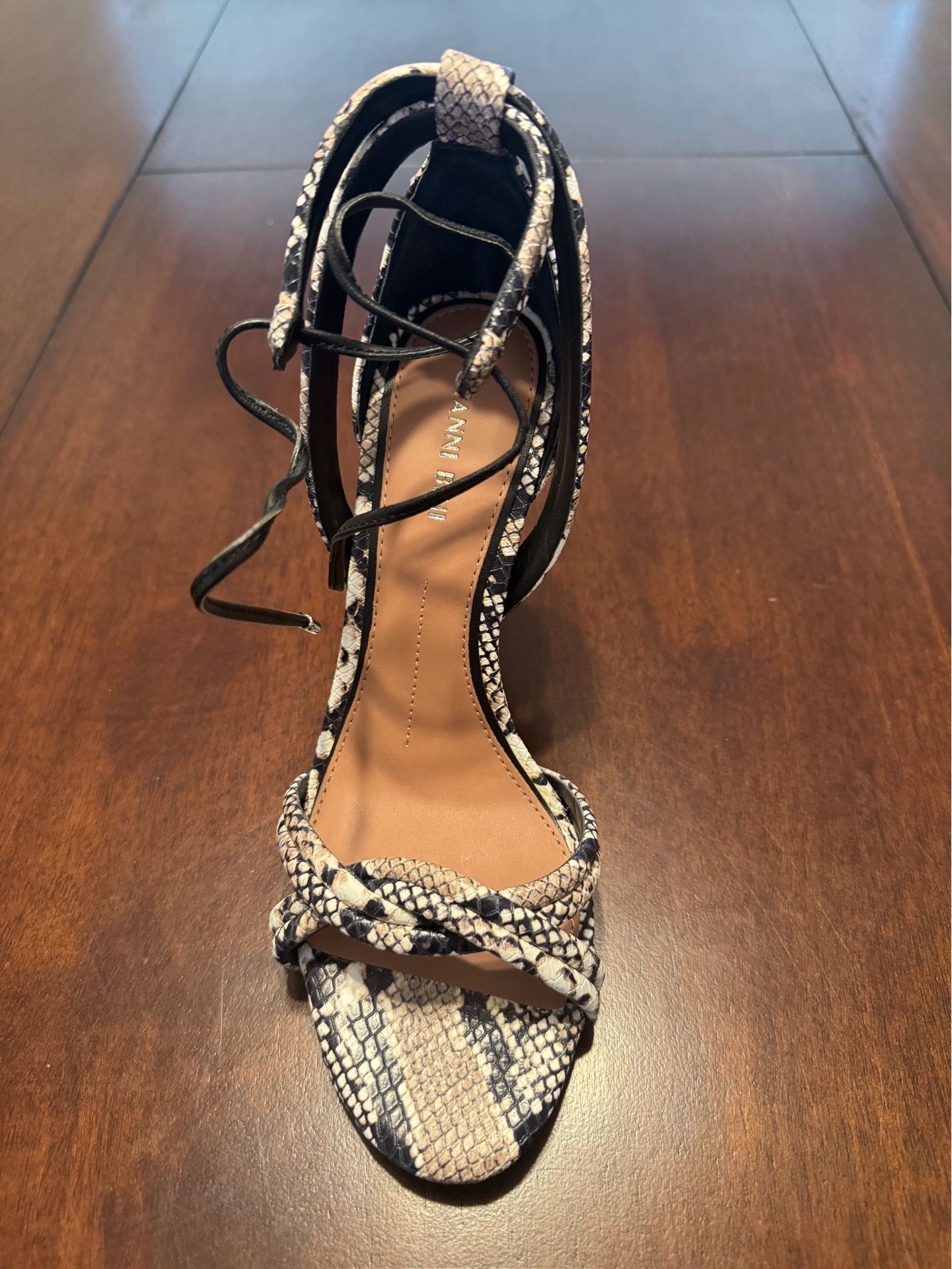 Brand new Leopard print strap heels size 8