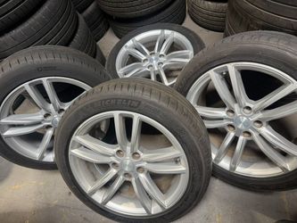 🚚FREE DELIVERY (4) Tesla Model S 19 2012-2016 600721400A Painted OEM Michelin Tires