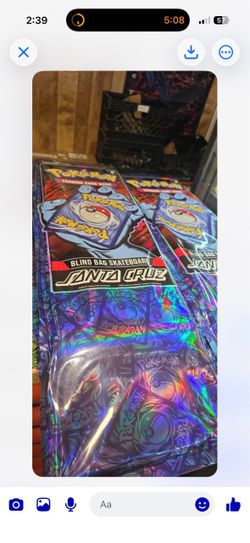 Pokémon Santa Cruz skateboard blind bag