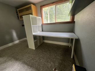 Desk and storage