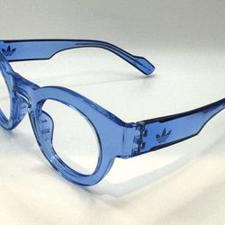 Adidas AOG005 Clear Blue EYEGLASSES SUNGLASSES FRAMES (NO LENSES) IN CASE