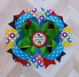 School Hair Bows- kindergarten princess