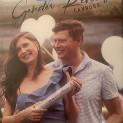 2 Girl Gender Reveal Cannons + 6 Buttons 