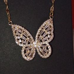 New Stainless Stainless Beautiful Butterfly Pendant Has Baguette On Butterfly Mpu Serious Buyers Don't Deliver Cash Only