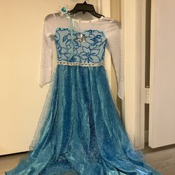 Frozen Elsa Disney Girl Costume 