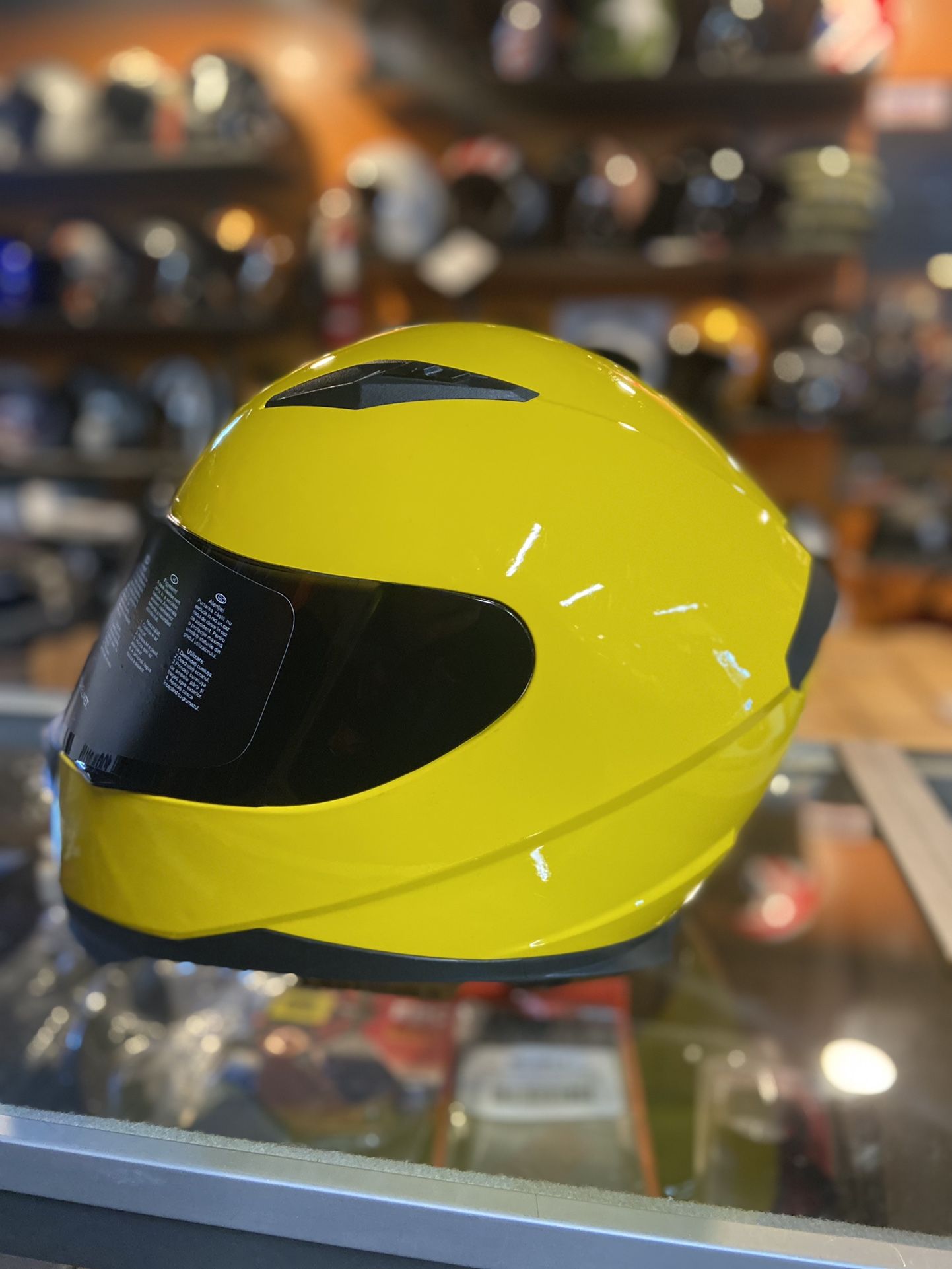 New Yellow Dot Motorcycle Helmet $100